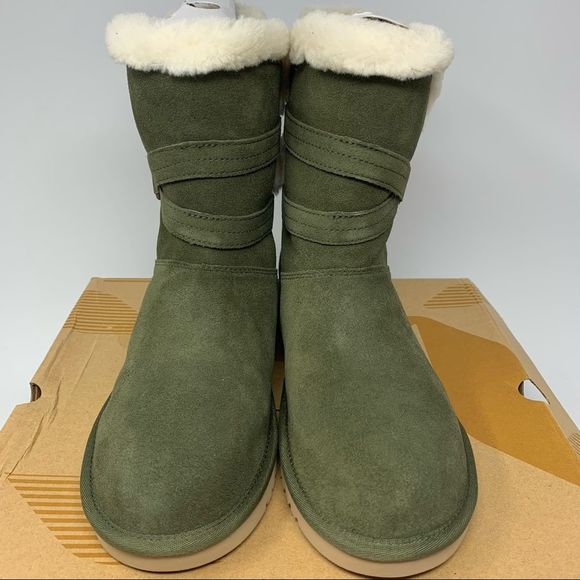 KOOLABURRA Cozy Olive Green Women's Boots - Picture 5 of 11